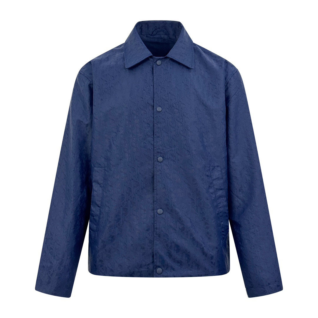 FW25 Oblique Buttoned Jacket in Technical Fabric