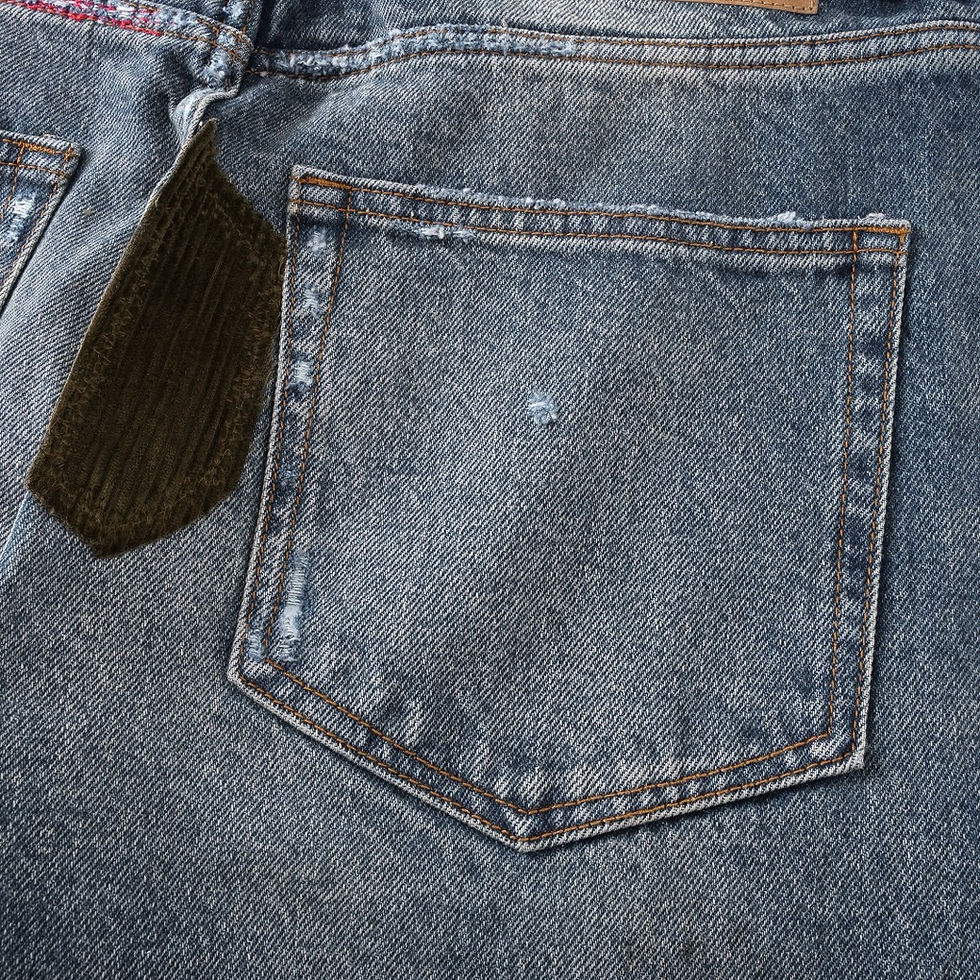 Thumbnail: ERD Patchwork Flared Jeans