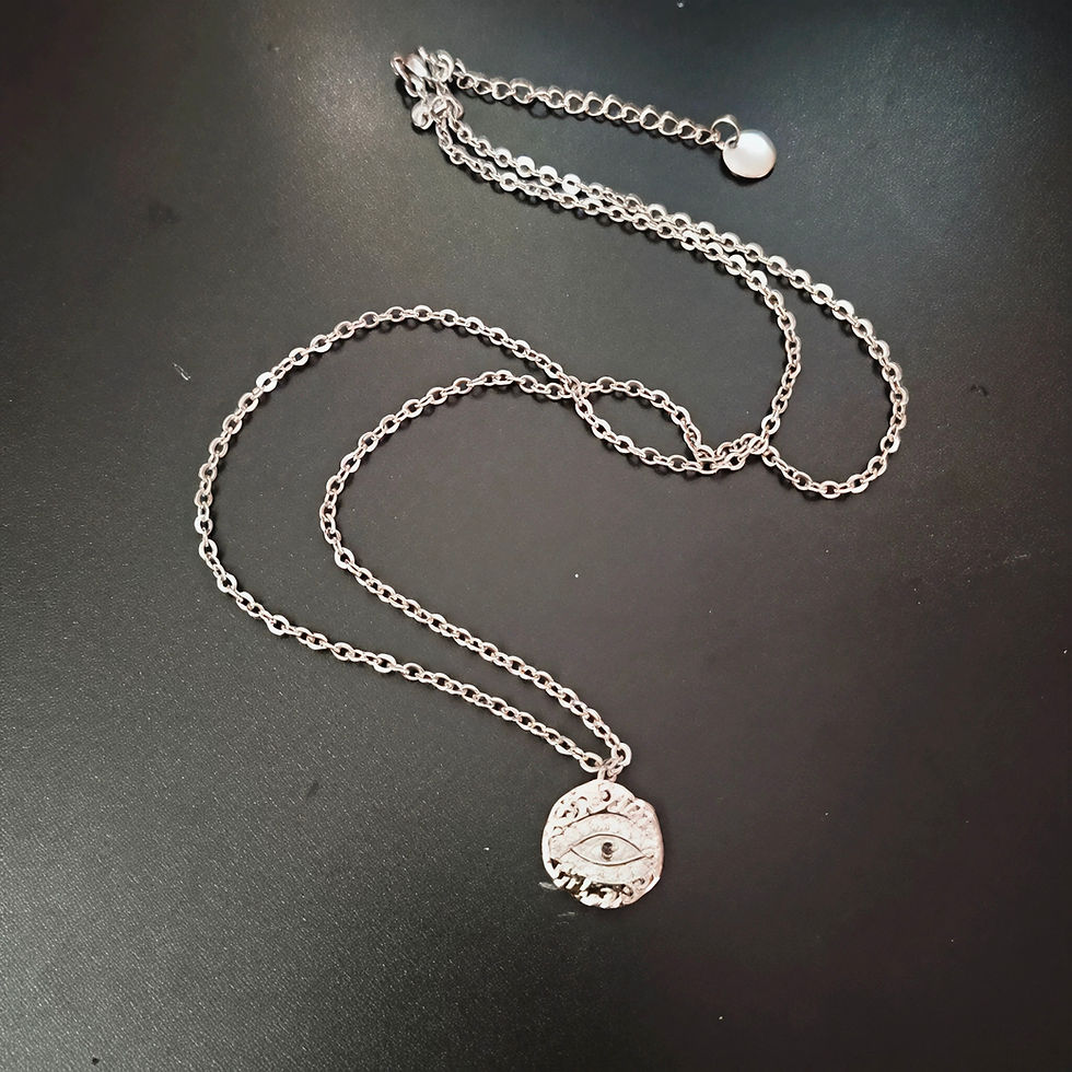 Thumbnail: F1 Brad Pitt Necklace Set of 3 in Silver
