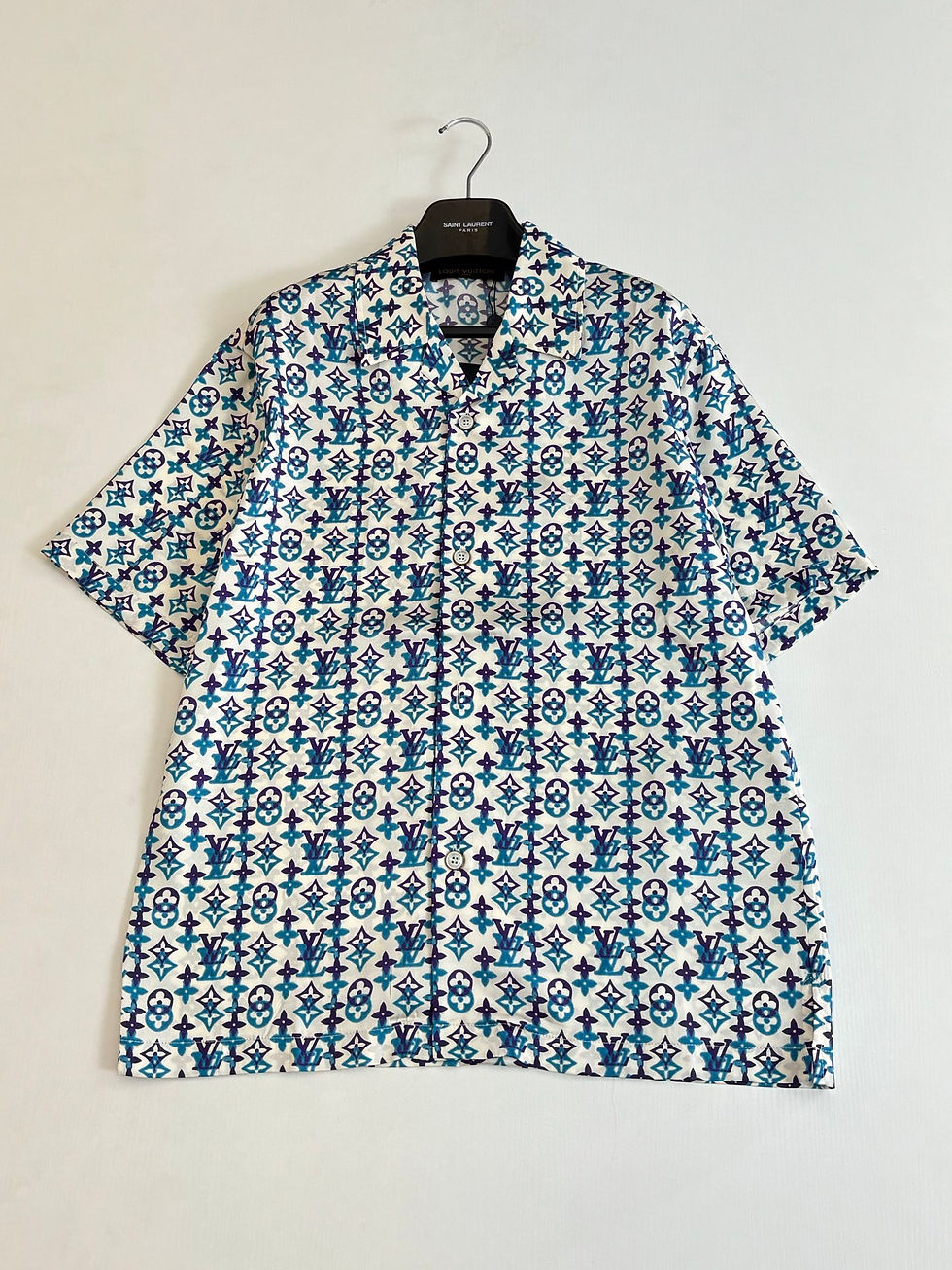 Thumbnail: SS26 Monogram Printed Silk Shortsleeved Shirt