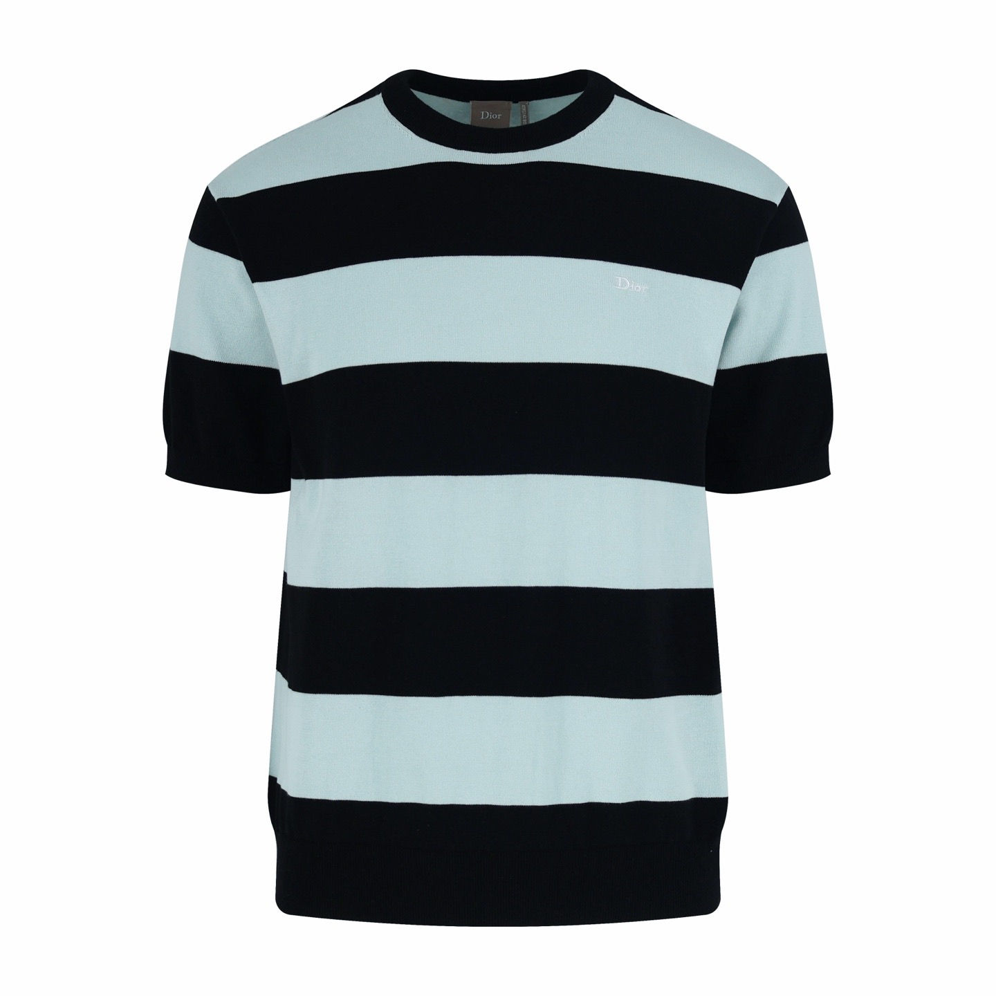SS26 Oversized Fit Black Striped Knit Tee