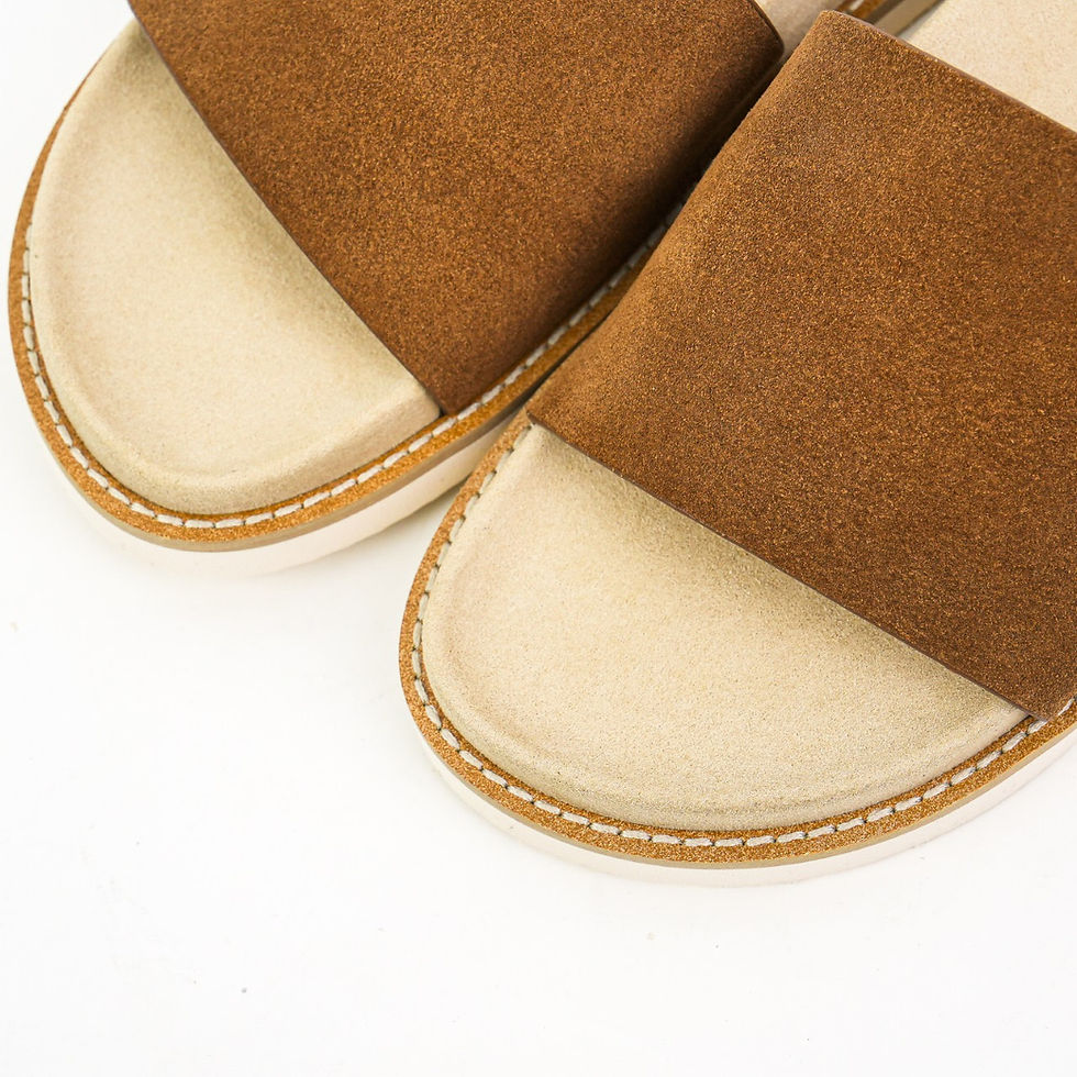 Thumbnail: BC SS26 Suede Slide Sandals in Brown