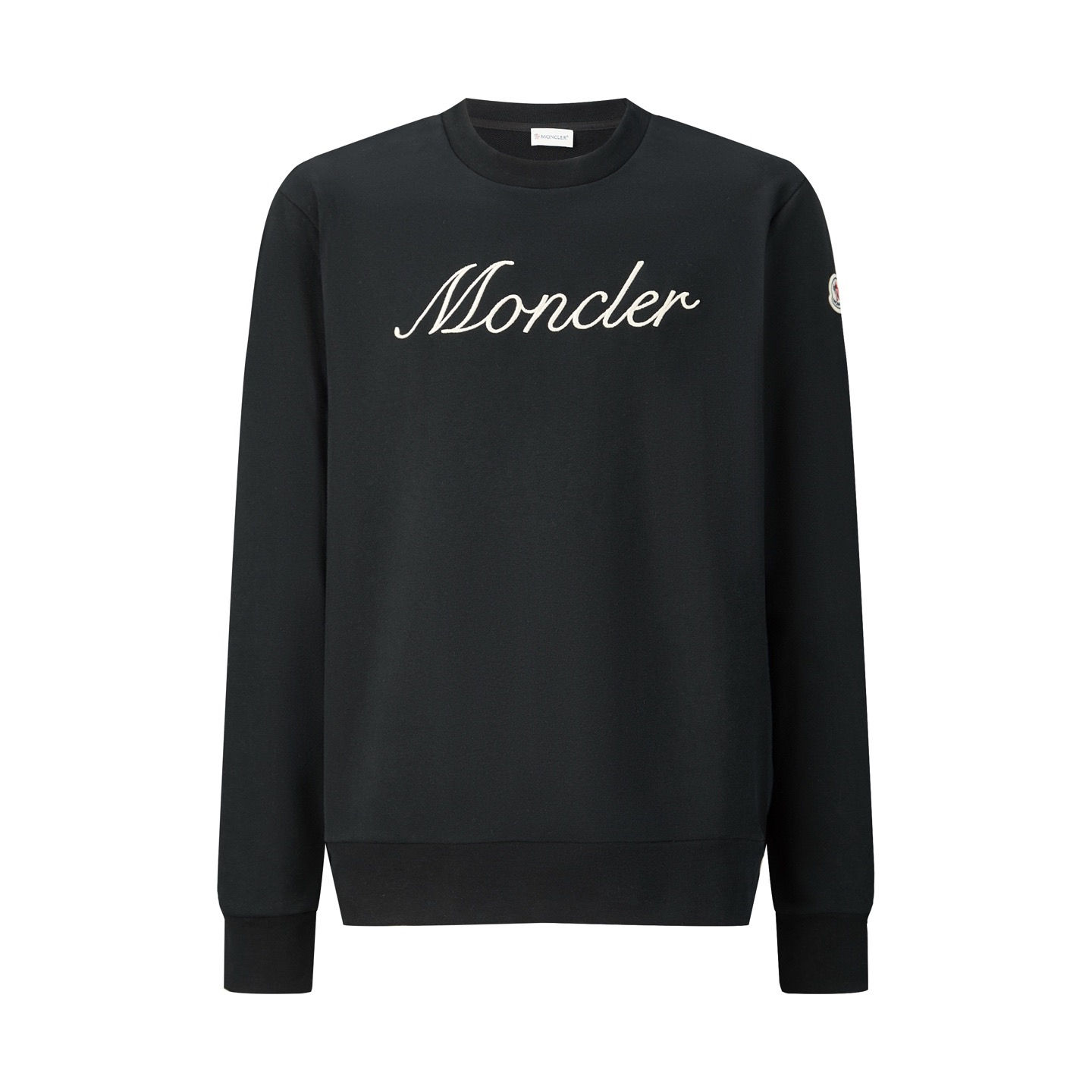FW25 Embroidered Logo Sweatshirt in Black