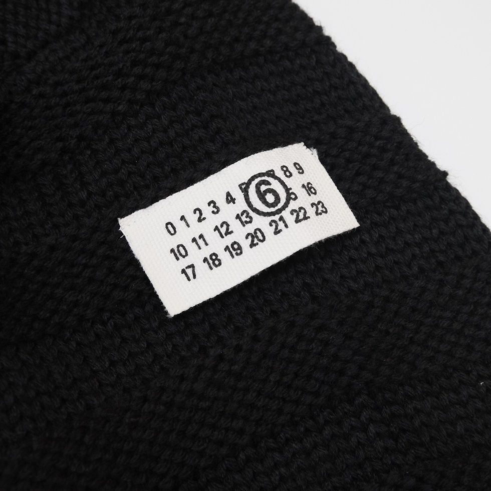 Thumbnail: MM6 SS26 Margiela Distressed V-Neck Cardigan in Black