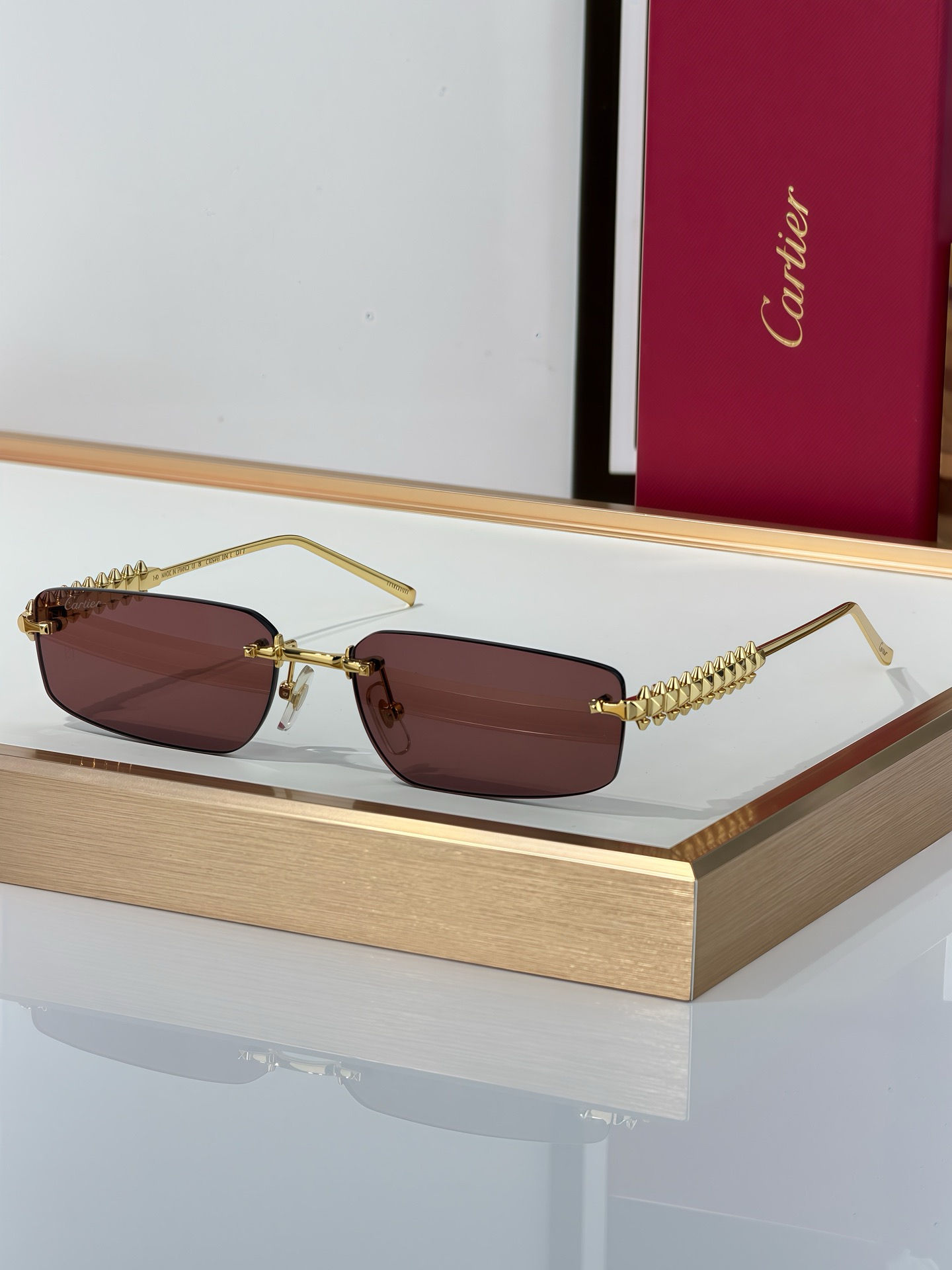 SS26 Clash de Cartier Rectangular Sunglasses in 9 Colors
