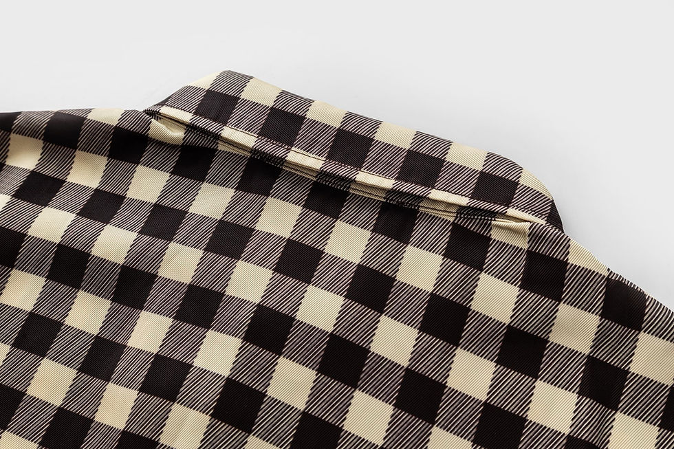 Thumbnail: SS26 Damier Jacquard Short-Sleeved Shirt