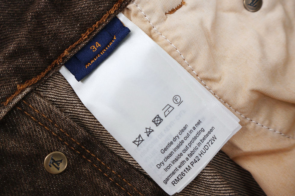 Thumbnail: SS26 Coffee Indigo Denim Skate Pants