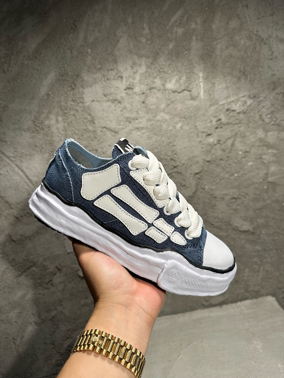 Thumbnail: MMY SS26 Bones Low Sneaker in Navy