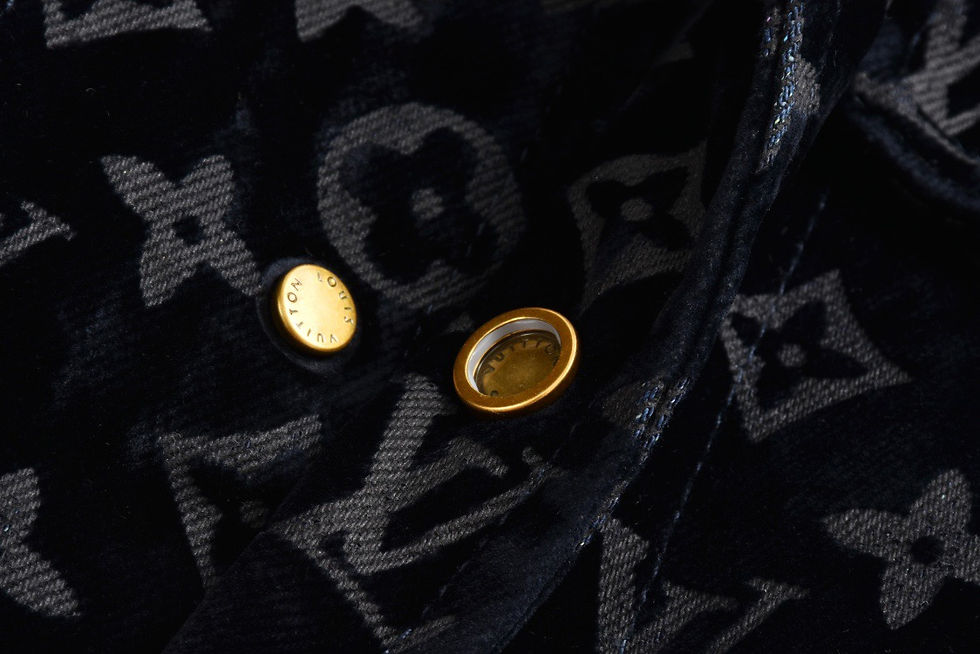 Thumbnail: Monogram Bleached Denim Jacket