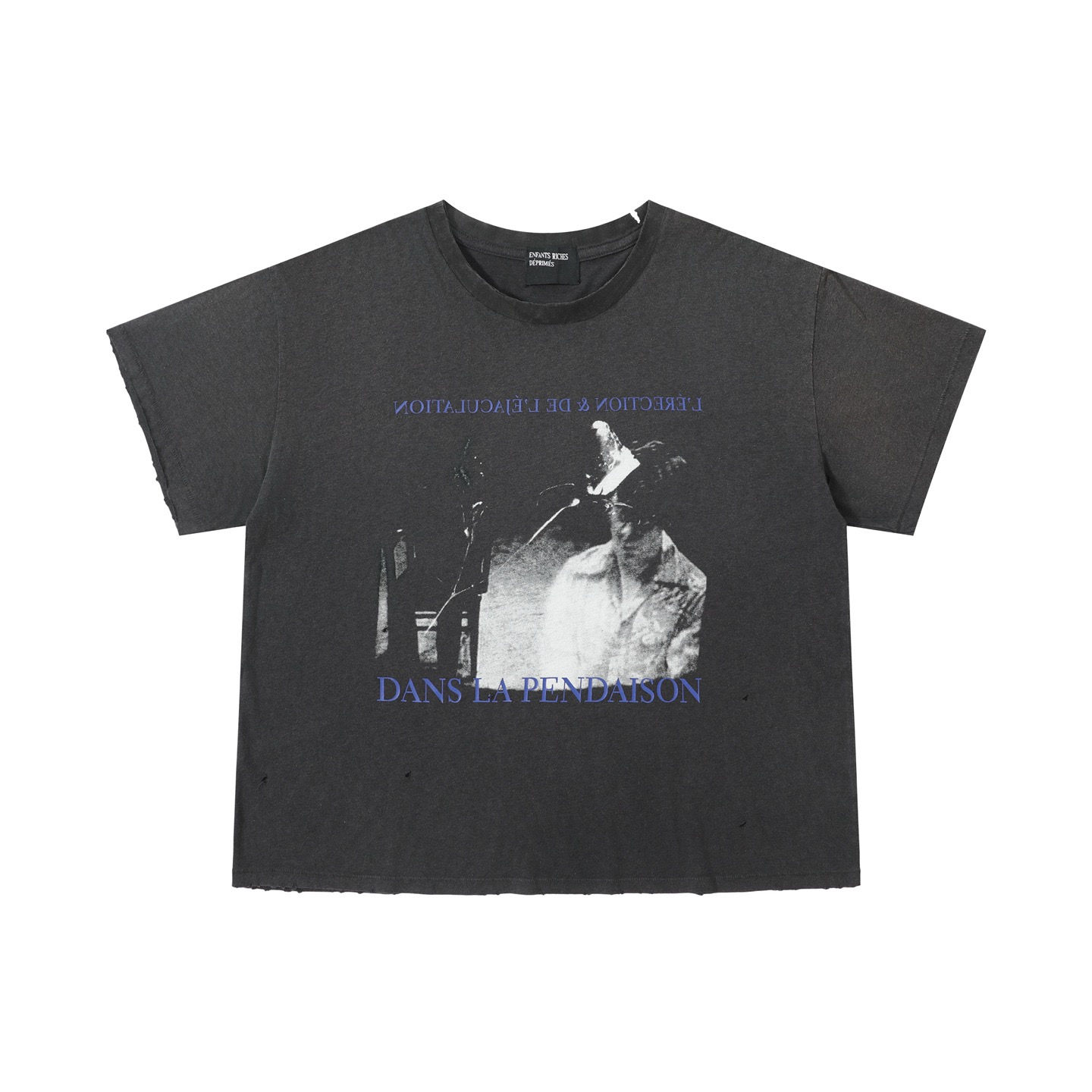 ERD SS26 Dans Le Pendaison Cropped Printed Tee