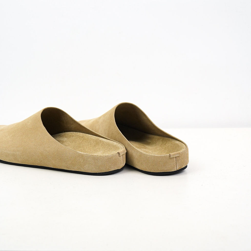 Thumbnail: The Row SS26 Hugo Suede Mules in Beige