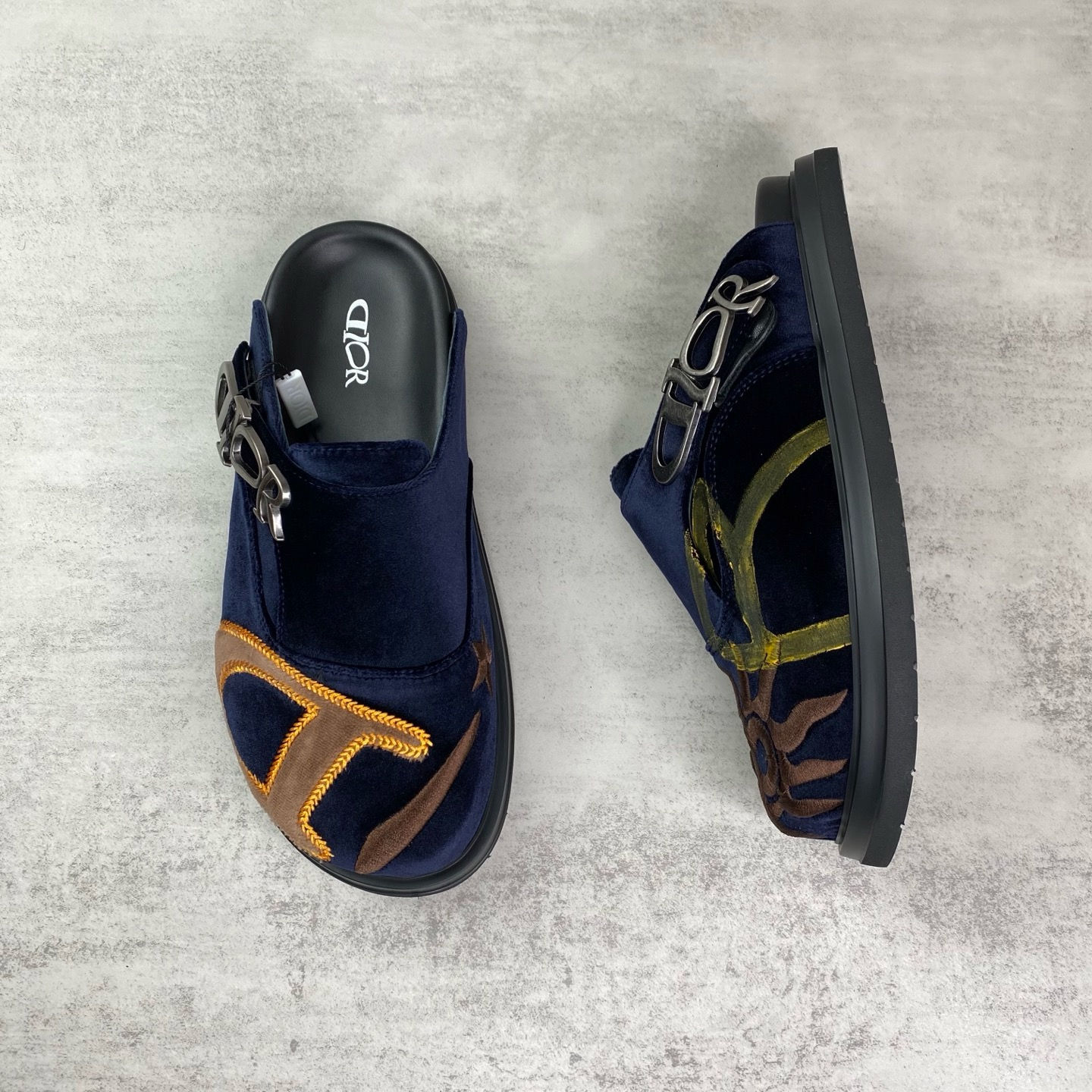 CD x Lewis SS26 Hamilton Mules in Navy
