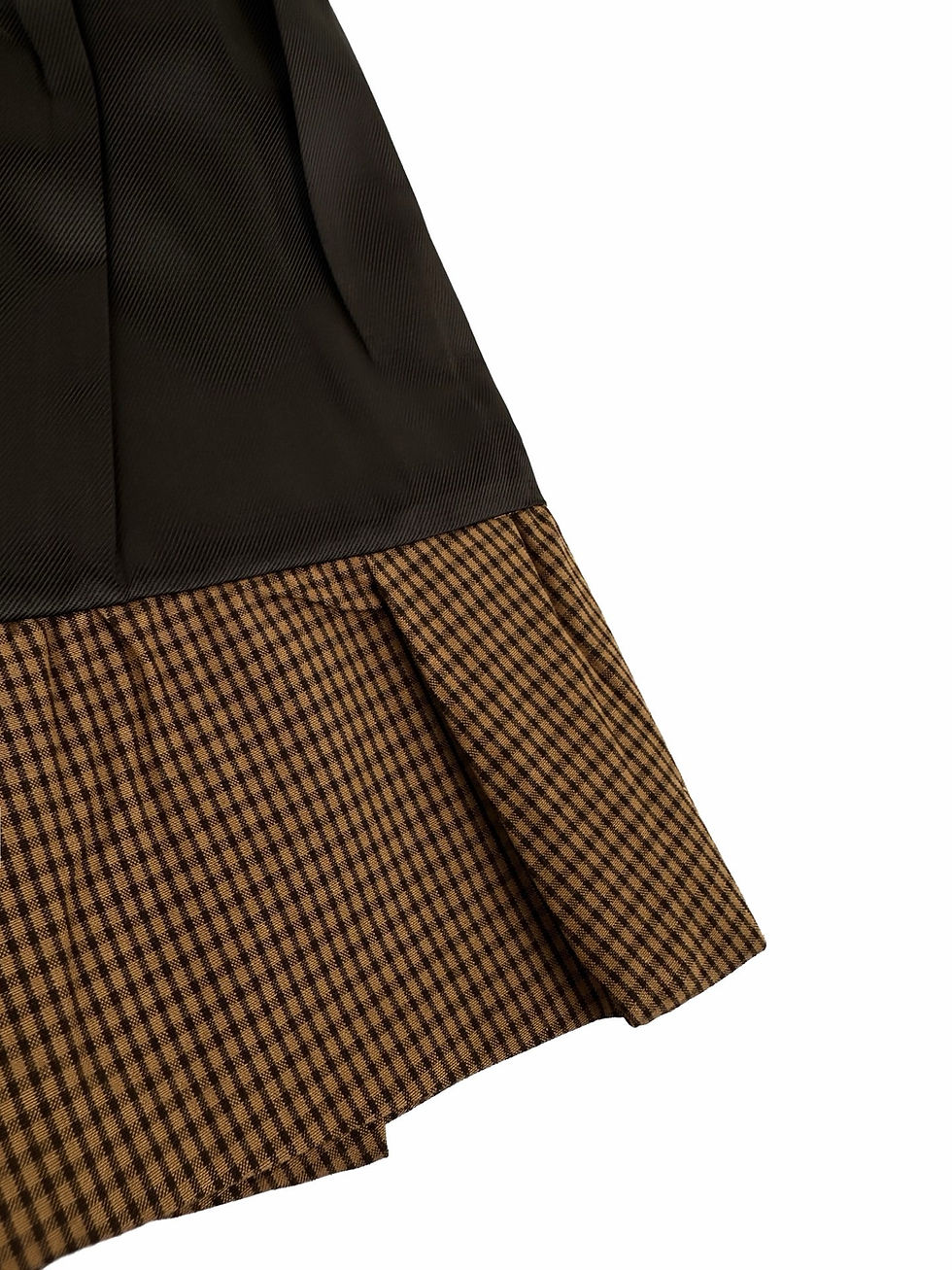 Thumbnail: SS26 Pleated Gingham Check Mini Skirt