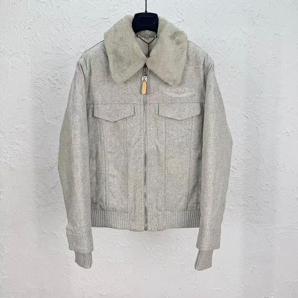 FW25 Wool Blouson with Shearling Collar