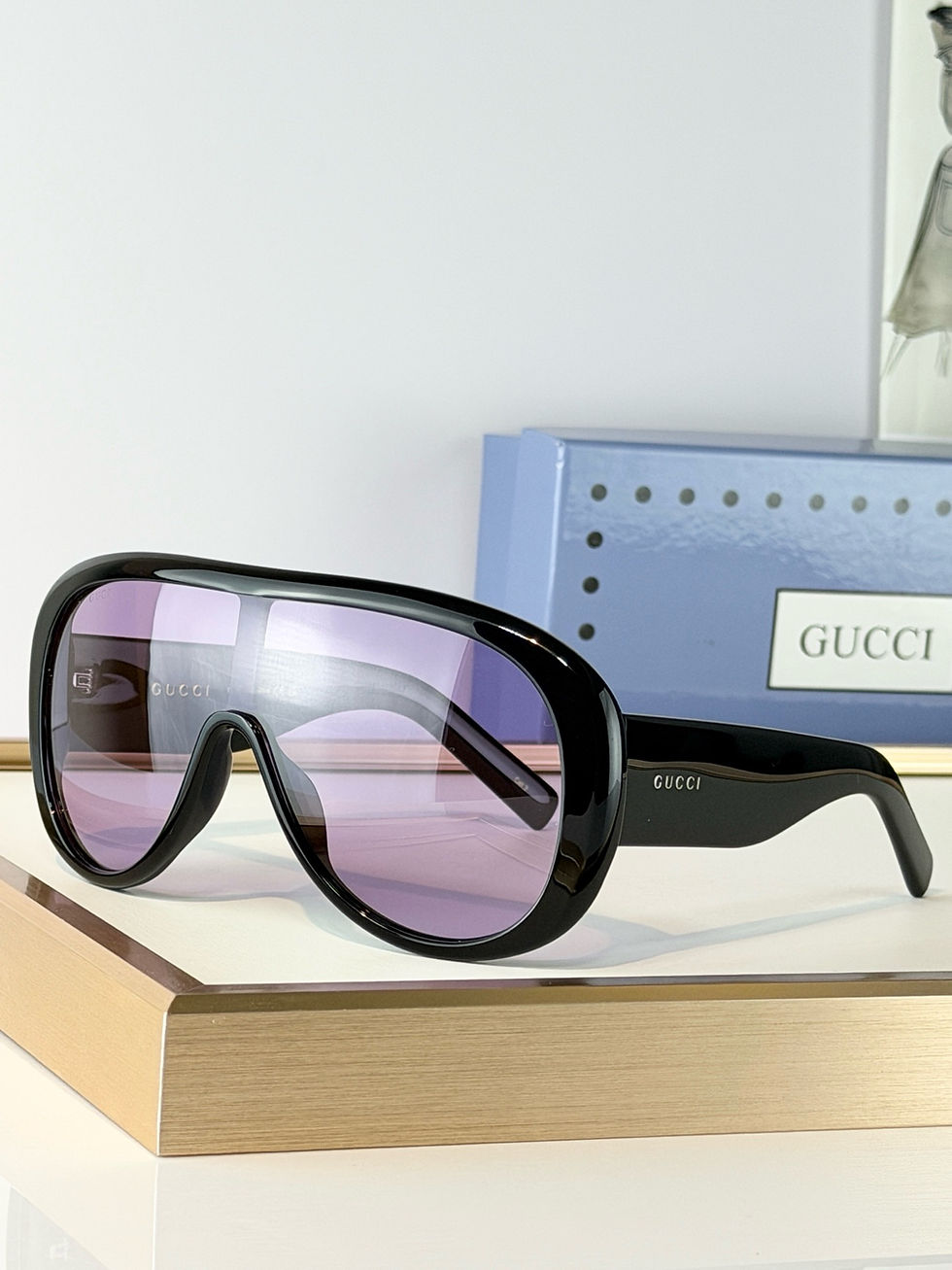 Thumbnail: SS26 Oversized Shield Aviator Sunglasses in 12 Colors