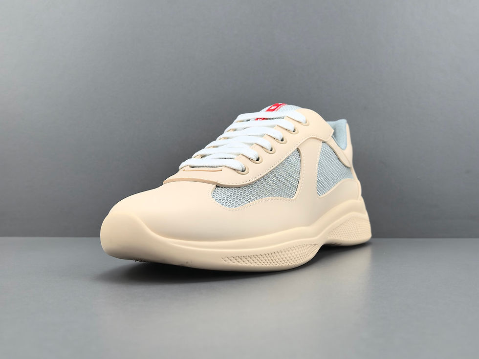 Thumbnail: SS26 America's Cup Sneakers in Leather in Beige