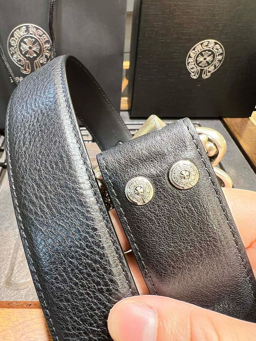 Thumbnail: CH Rolling Stones Rock Belt in Black