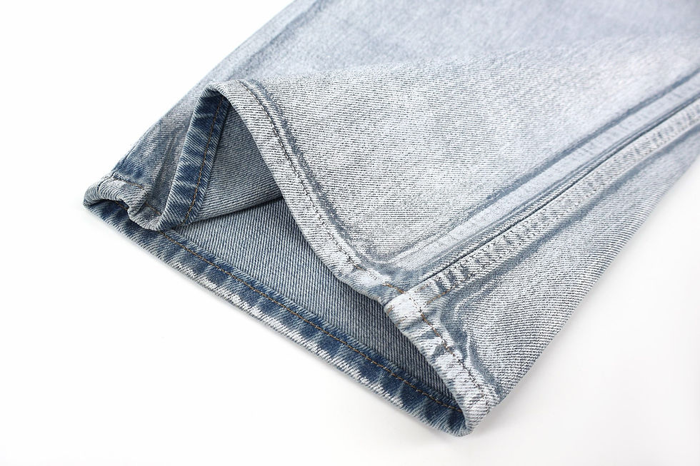 Thumbnail: SS26 Trompe L'oeil Coated Straight Leg Jeans