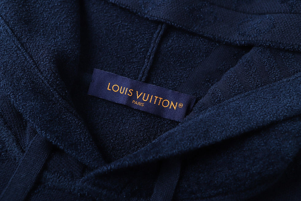 Thumbnail: SS26 Graphic Jacquard Hoodie in Navy