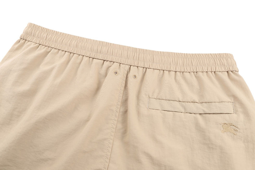 Thumbnail: SS26 Check Trim Shorts in Beige