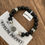 Thumbnail: CH Crosses and Marble Pearls Bracelet in Black