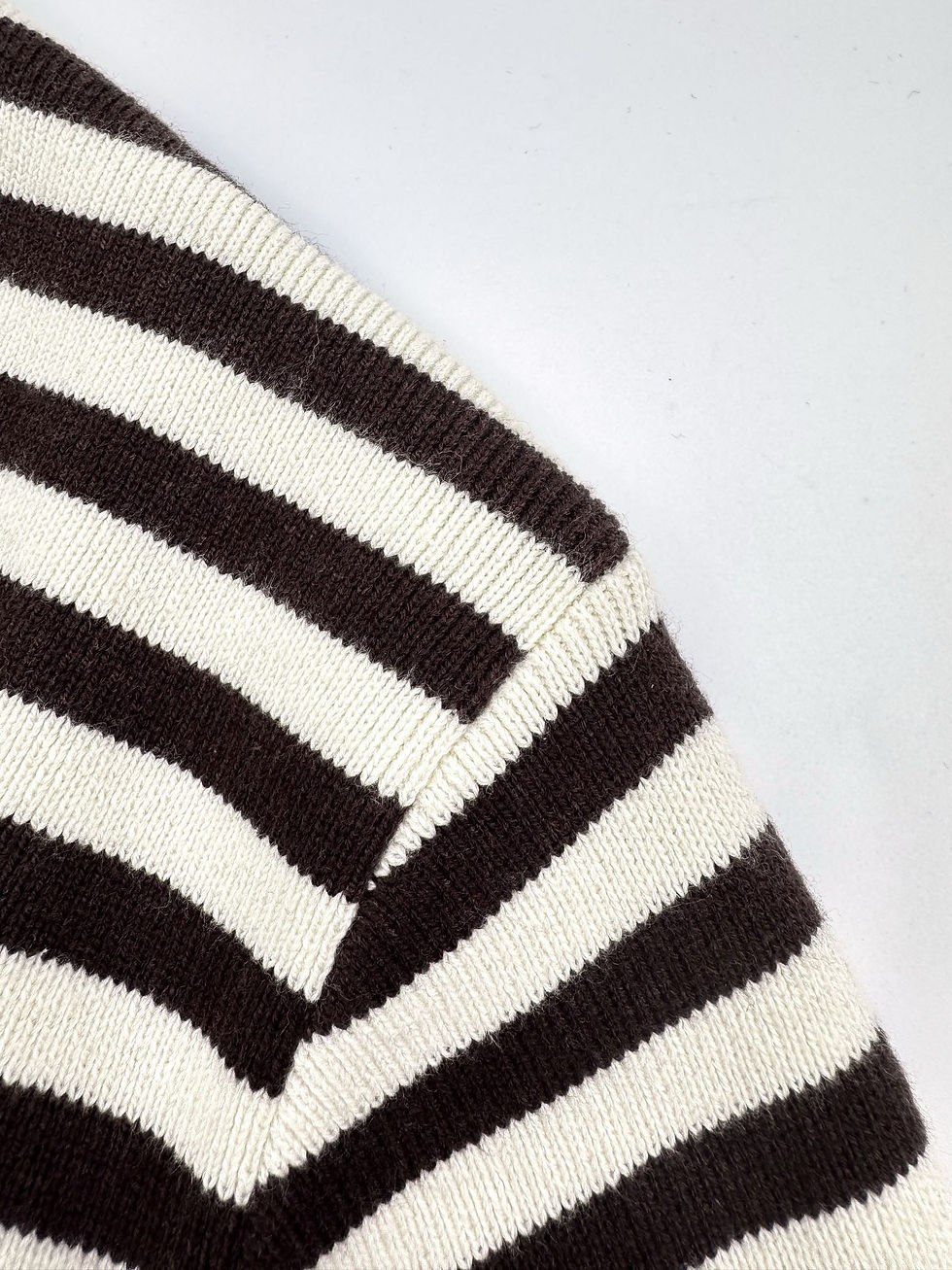 Thumbnail: FW26 Striped Virgin Wool Sweater in Beige