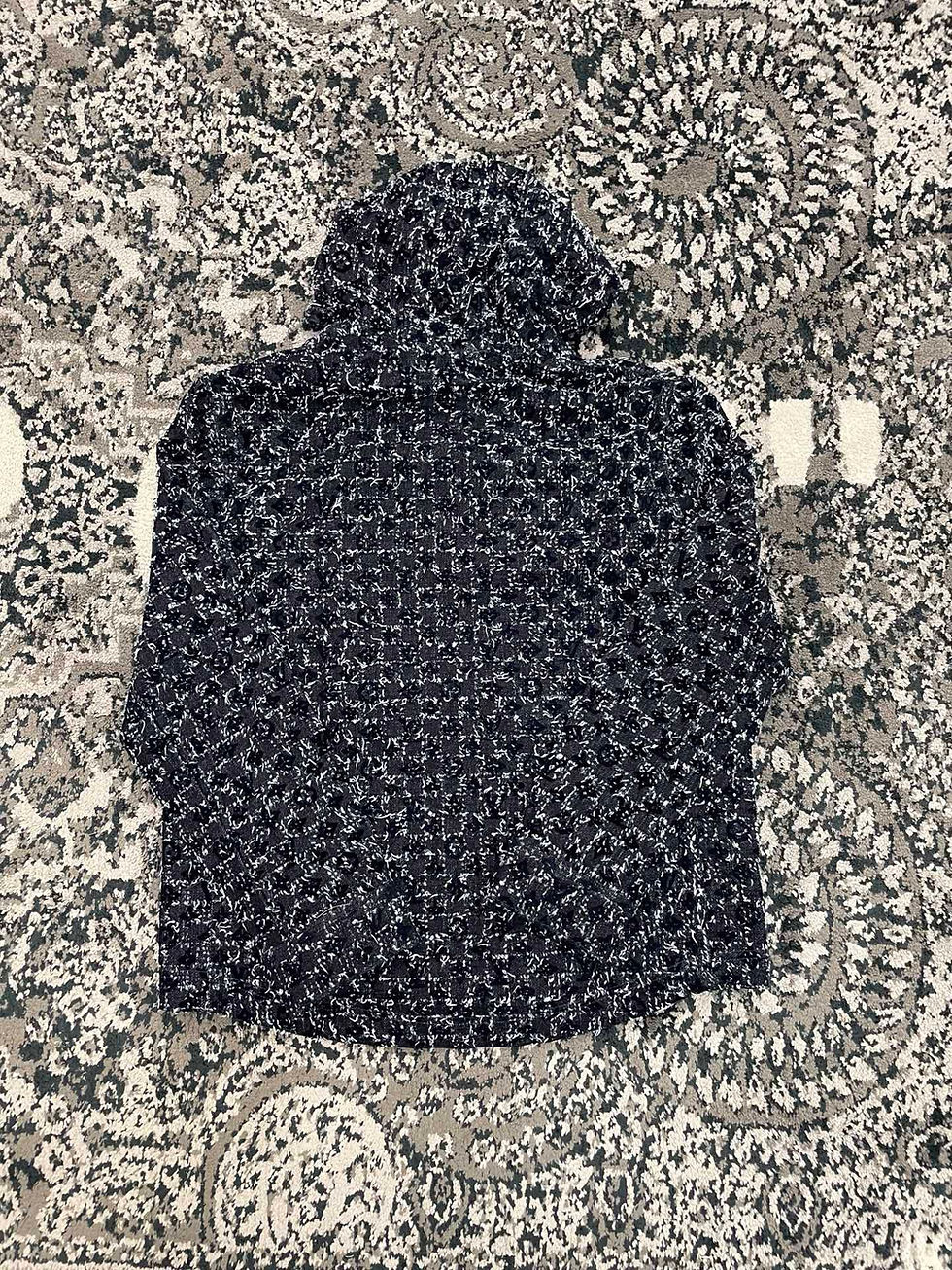 Thumbnail: SS26 Flocked Monogram Denim Hoodie