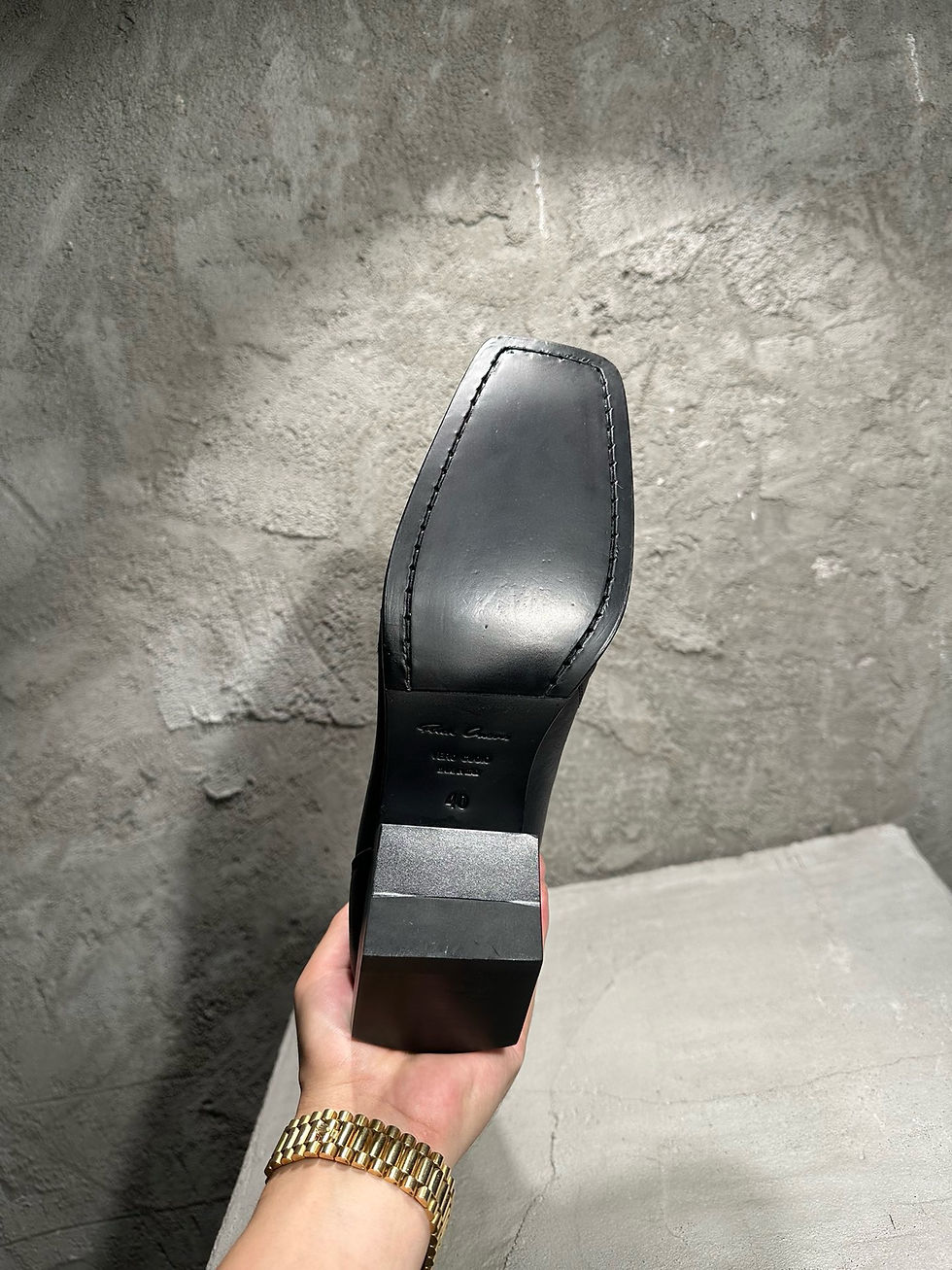 Thumbnail: FW24 Square Toe Leather Ankle Boots