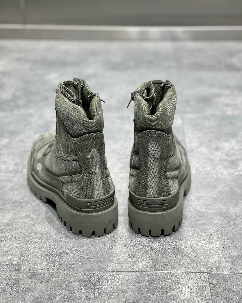 Thumbnail: Stirke Canvas Combat Boots in Olive
