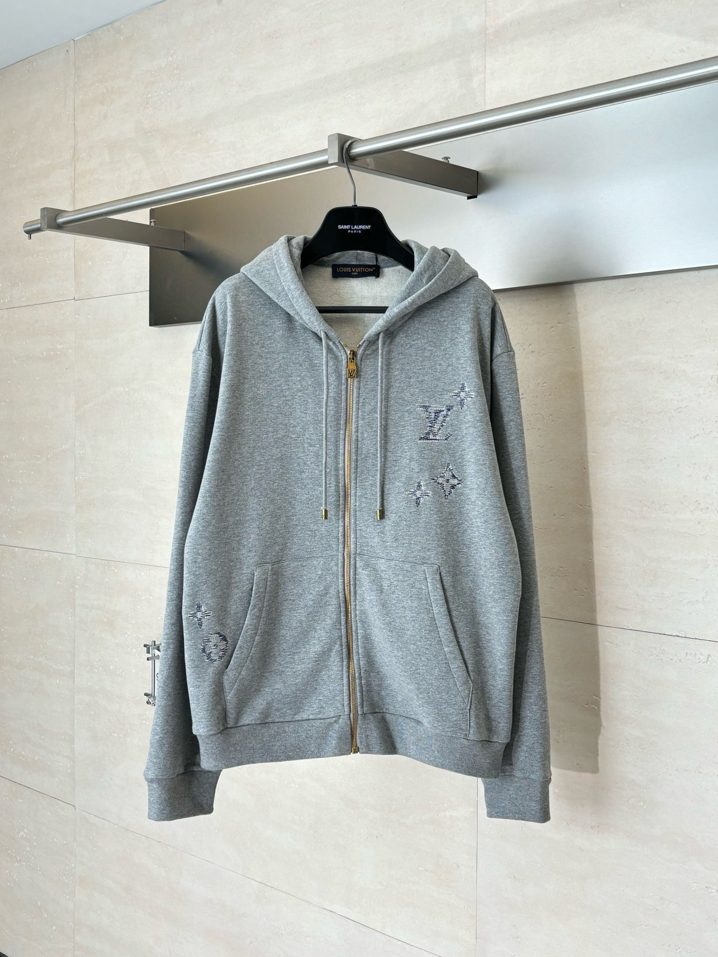 SS26 Embroidered Signature Zipped Hoodie
