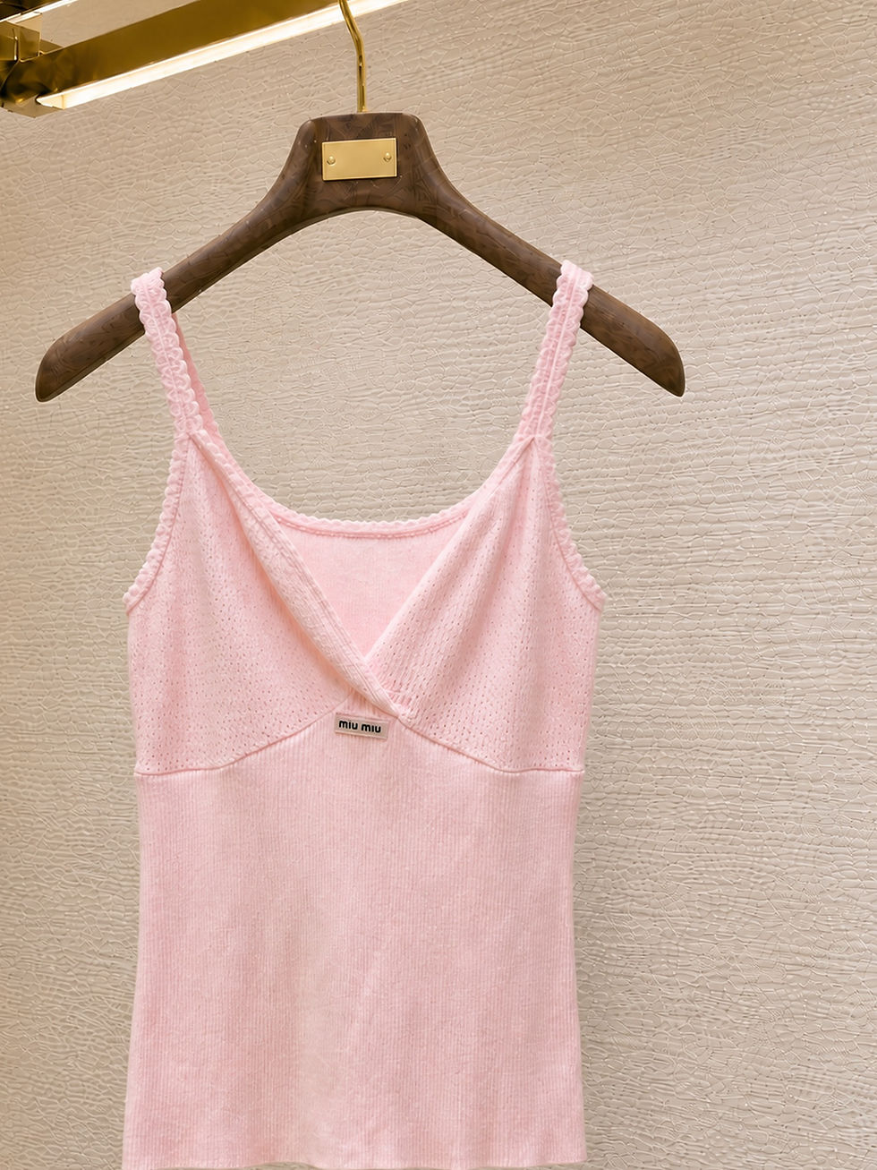 Thumbnail: SS26 Alabaster Pink Knit Top