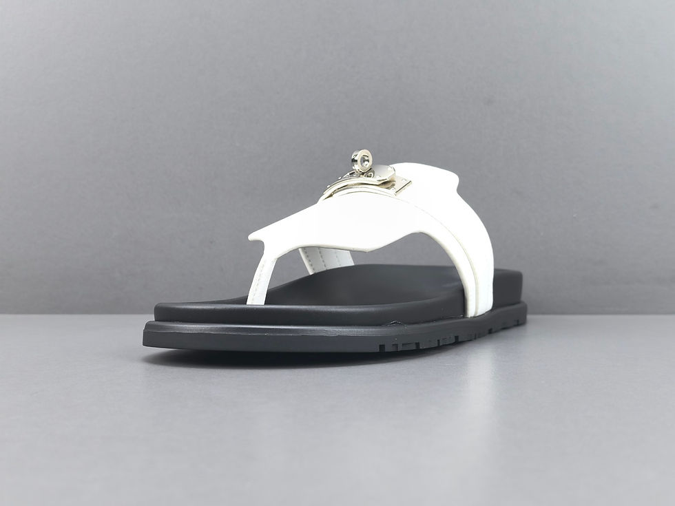 Thumbnail: HMS SS26 Empire Sandals in White/Black