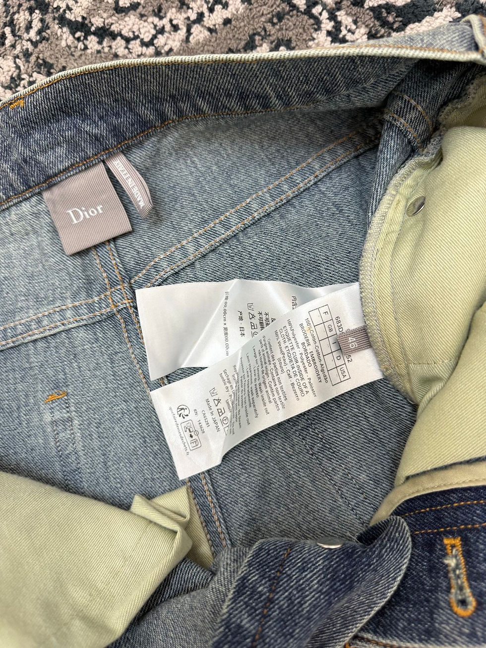 Thumbnail: SS26 Denim Pants with Patchwork Effect