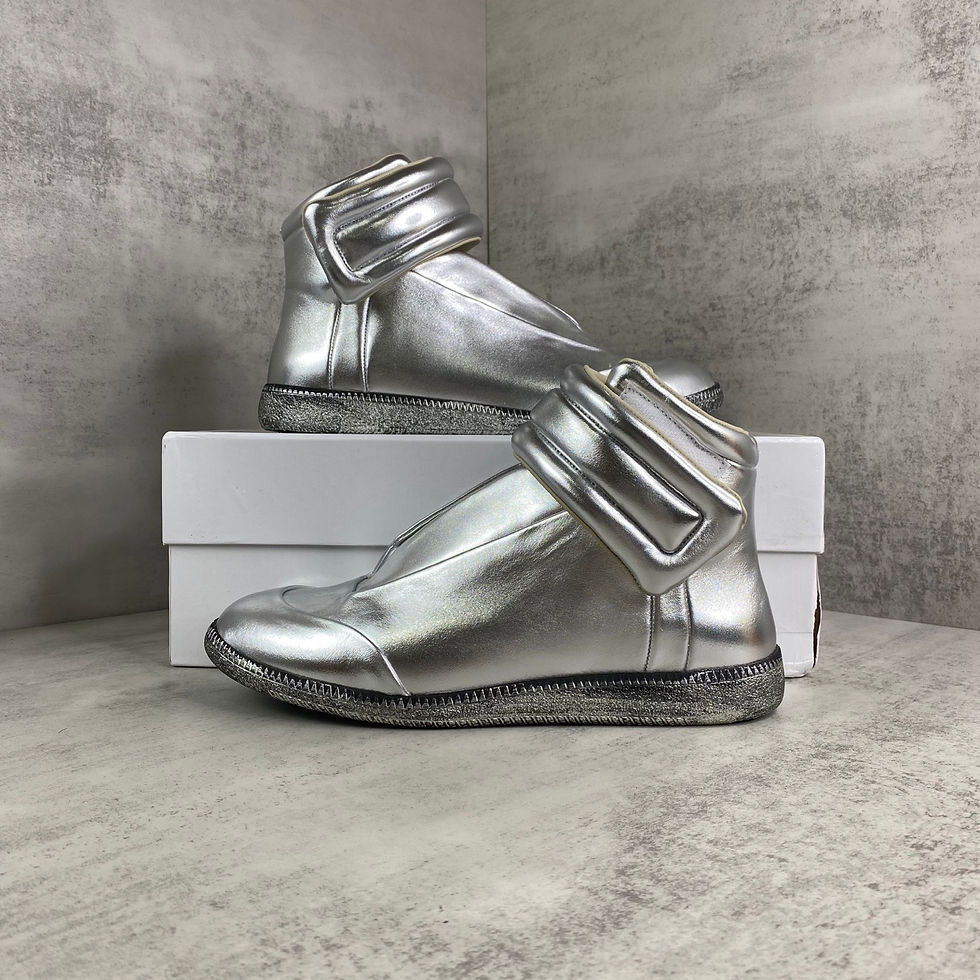 Thumbnail: MMM Future High Top Sneaker Silver Metallic