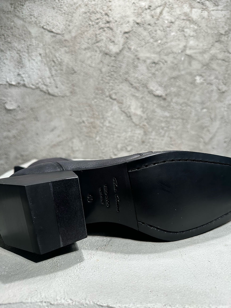 Thumbnail: FW24 Square Toe Leather Ankle Boots