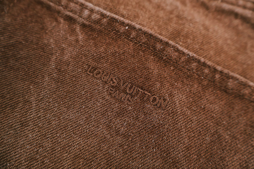 Thumbnail: SS26 Coffee Indigo Denim Skate Pants