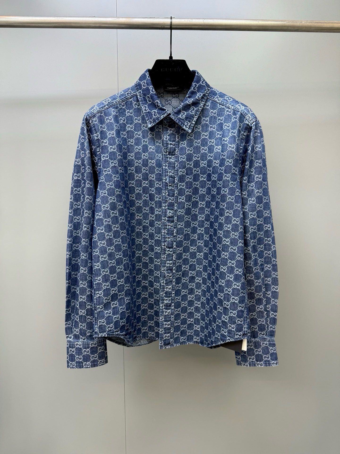 SS26 Cotton Denim Jacquard Shirt
