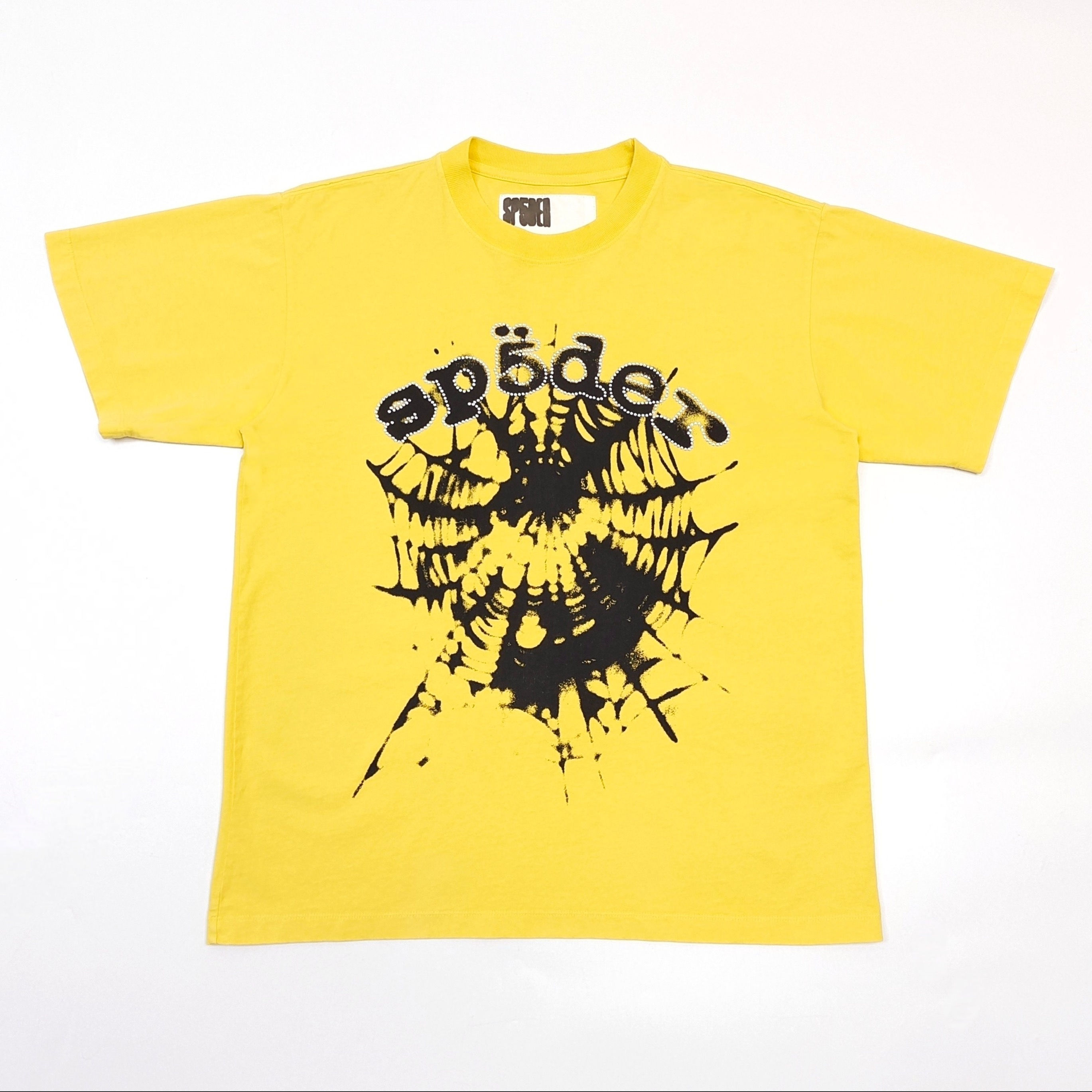 Sp5der SS26 OG Web V2 Tee in Yellow