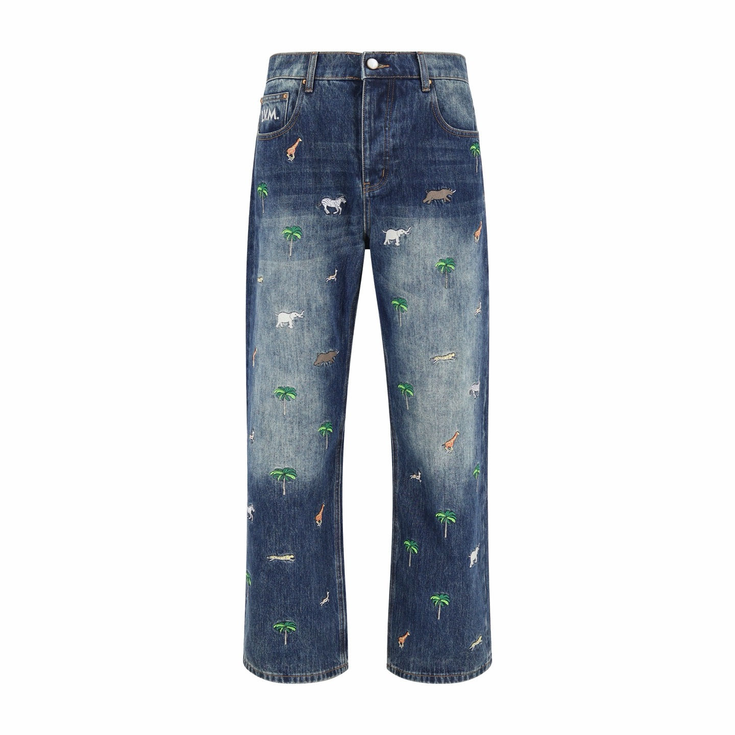 L x The Darjeeling SS26 Limited Embroidered Denim Skate Pants
