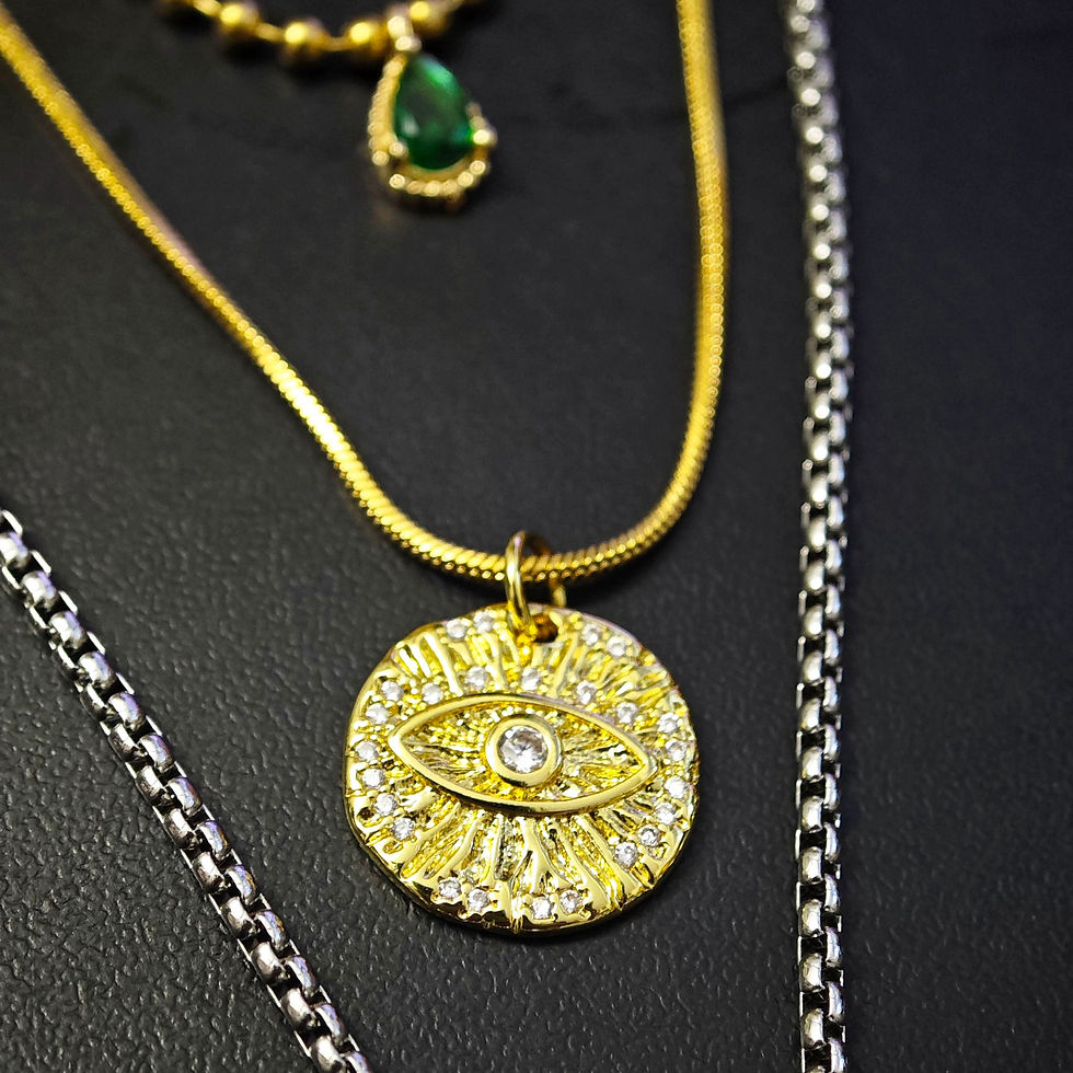 Thumbnail: F1 Brad Pitt Triple Layered Necklace