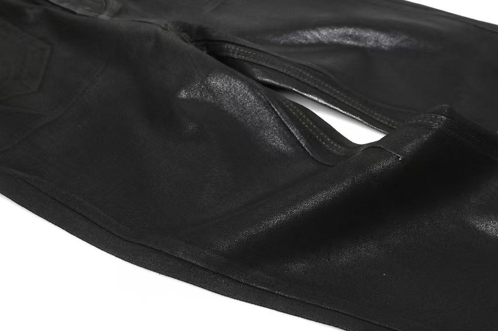 Thumbnail: RO DRKSHDW Bolan Flared Waxed Jeans
