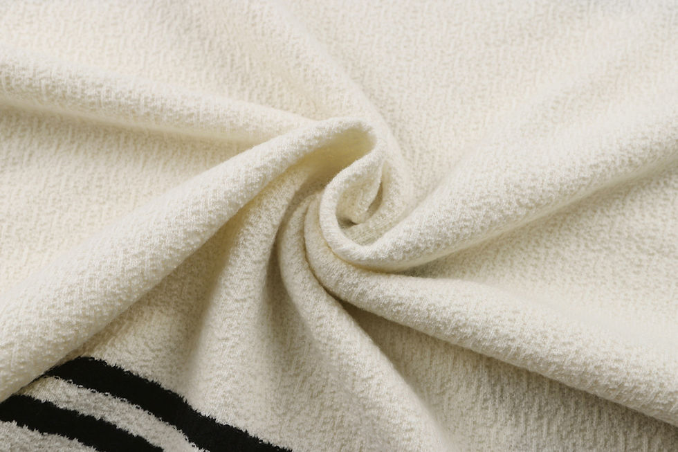 Thumbnail: SS26 Striped Oversized Wool in Beige