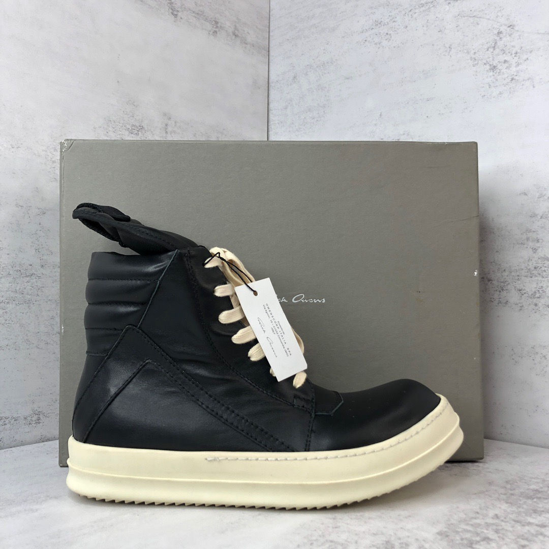 Geobasket High Top Black Leather