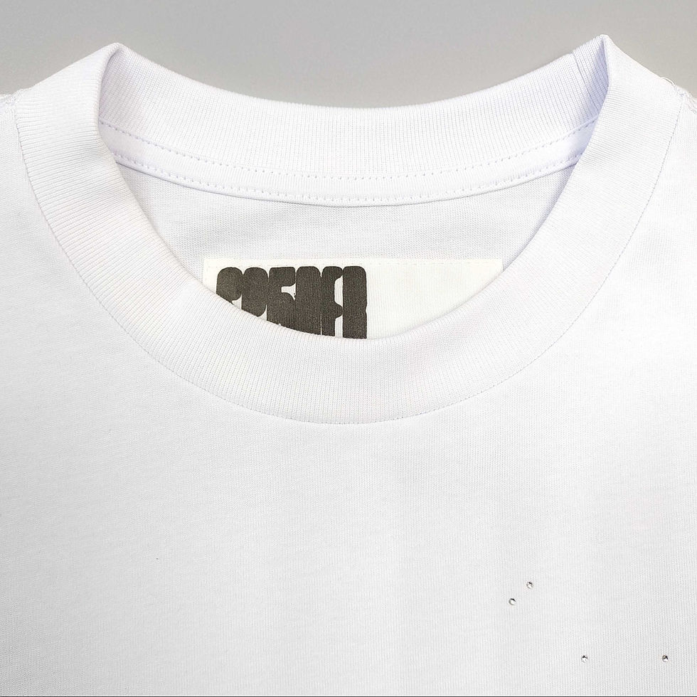 Thumbnail: Sp5der SS26 Rhinestone Silk Tee in White