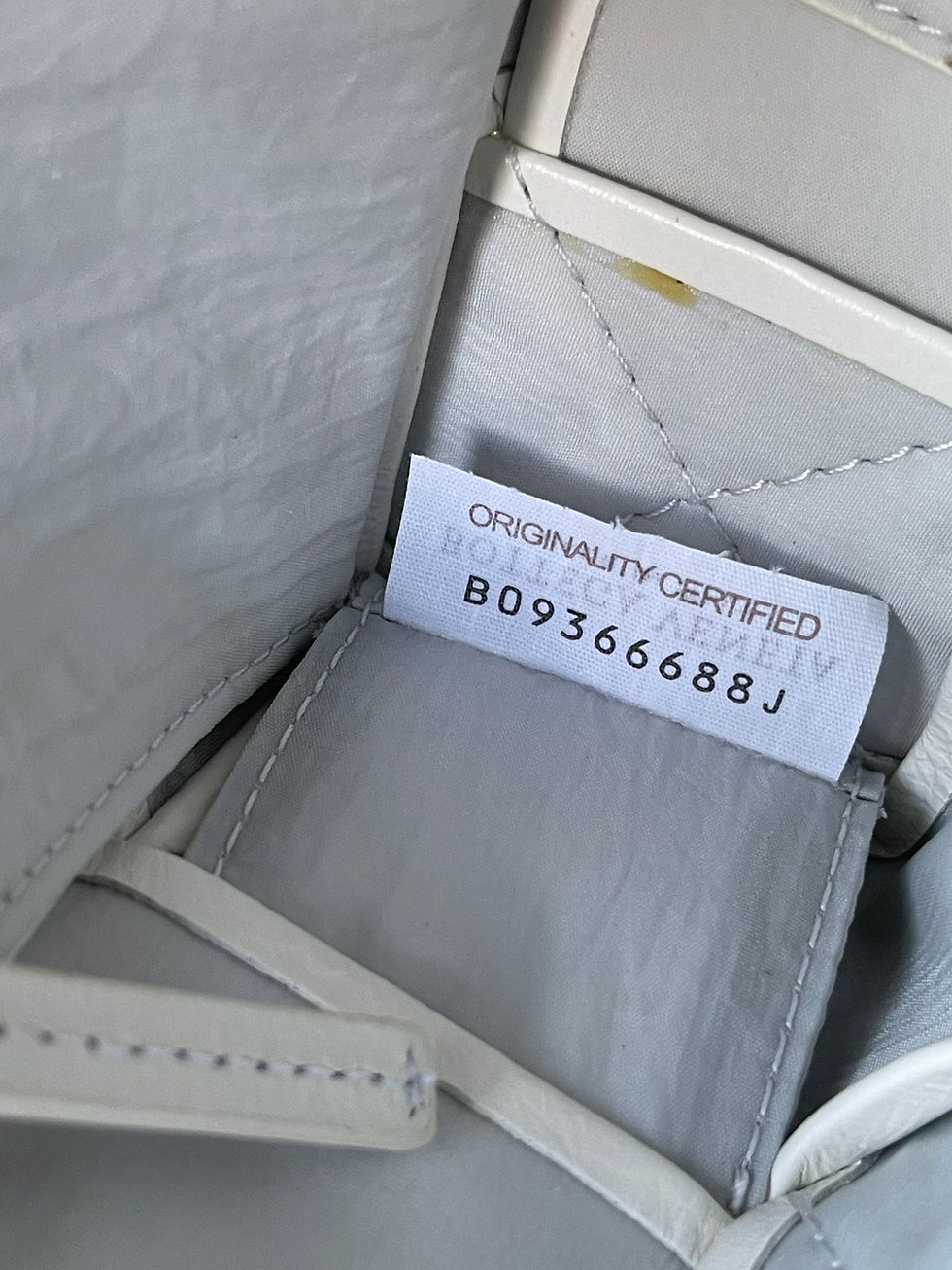 Thumbnail: Waxed Cassette Bag in White