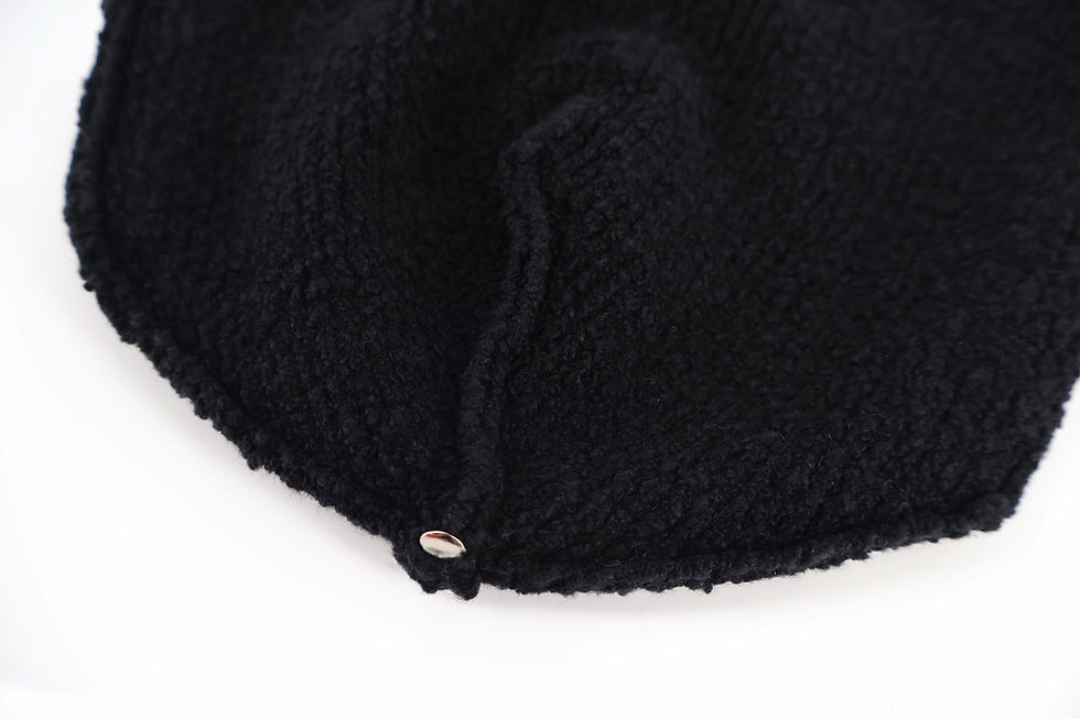 Thumbnail: CH Pony Hair Cross Beanie