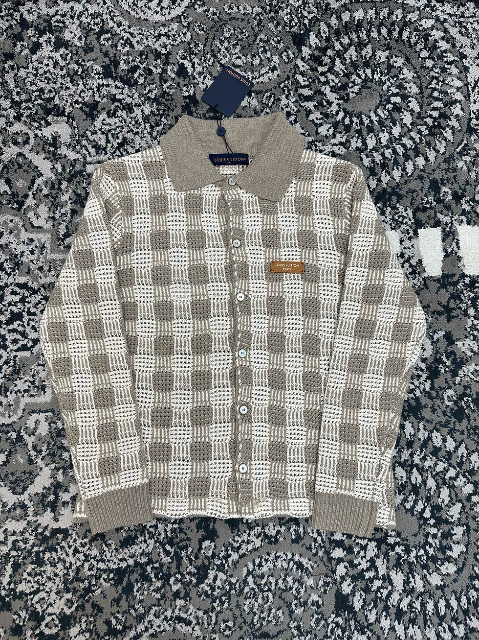 Thumbnail: SS26 Tweedy Jacquard Check Cardigan