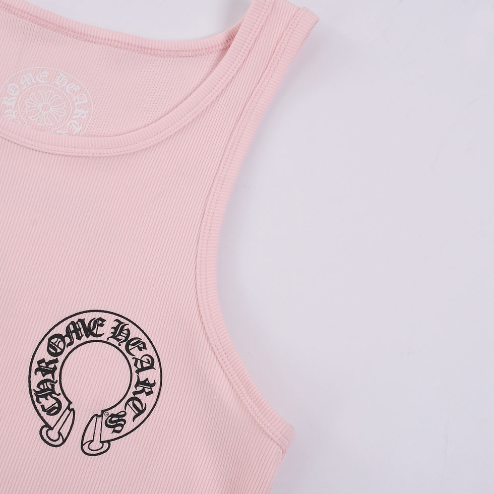 Thumbnail: CH x Deadly Doll Cross Logo Tank Top in Pink