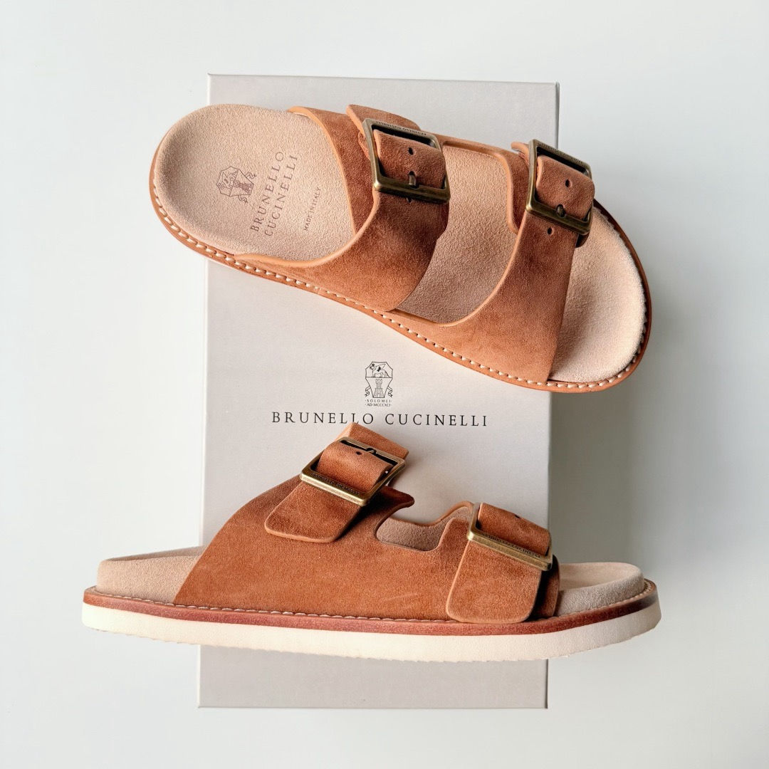 BC SS26 Washed Suede Urban Slide Sandals