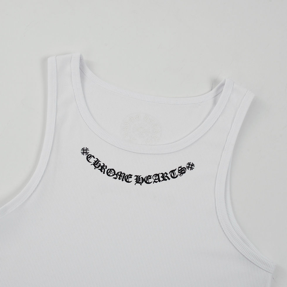 Thumbnail: CH SS26 Love U Vine Heart White Rib Tank Top